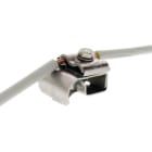 DEHN - Dachrinnenklemme NIRO f. Wulst 16-22mm m. Doppelüberleger f. Rd. 8-10mm u. AQ 4-50mm²
