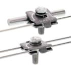 DEHN - MMV-Klemme Niro (V4A) f. Rd 3-10mm m. Sechskantschraube M8x30