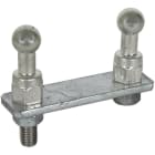 DEHN - Erdanschlussplatte f. Maste m. 2 Kugelfestpunkt D 25mm