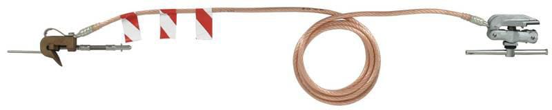 DEHN - EuK-Vorrichtung 50 mm² L 12 m m. Schienenklemme Ausf. Knebel