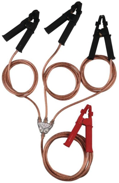 DEHN - Potentialausgleichsvorrichtung 3+1 mit Zangenklemmen 3x schwarz 1x rot D 5-25mm