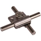 DEHN - MV-Klemme NIRO (V4A) f. Rd 10mm m. Sechskantschraube