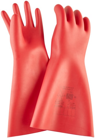 DEHN - Isolierende Handschuhe Kl.0, (Box Test 7kA) zum AuS bis 1000V AC Gr.8