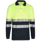 DEHN - Störlichtbogengeprüftes Polo-Shirt Bicolor - gelb/blau, APC 1, Größe: M