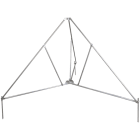 DEHN - Dreibeinstativ klappbar mit Halbschale für Rohre D40/50mm Radius 1330mm NW 10° NIRO