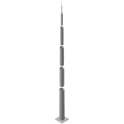 DEHN - Tele-Blitzschutzmast ÜFL 24,88m St/tZn m. Flanschplatte 565x565mm