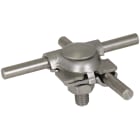 DEHN - MV-Klemme mit Arretiernase NIRO (V4A) für Rd 8-10mm mit Flachrundschraube
