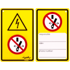 DEHN - WuH-Schild Achtung Spannung - Schalten verboten