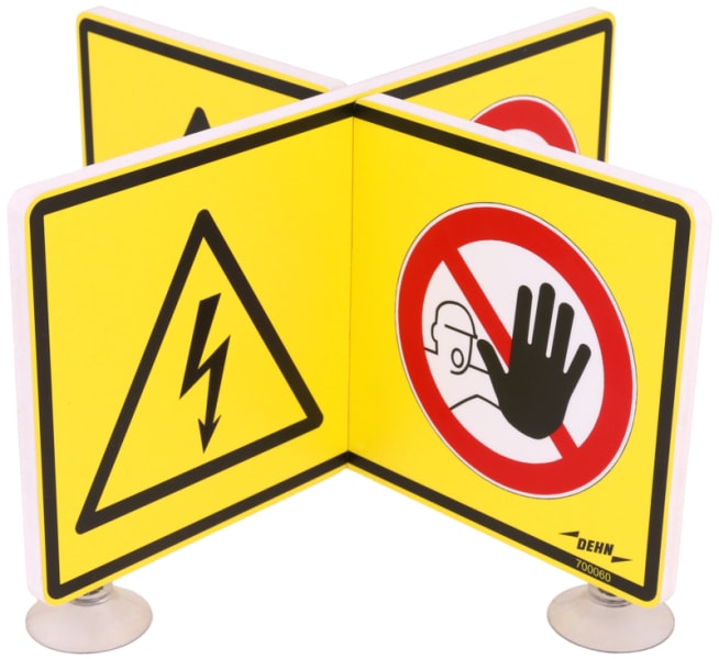 DEHN - WuH-Schild Achtung Spannung - Zutritt verboten