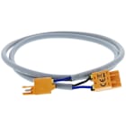 DEHN - Anschlussleitung, 2polig, L 750mm 1qmm Farbe blau und schwarz incl. Stecker