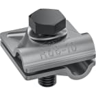 DEHN - MV-Klemme St/blank f. Rd 8-10mm m. Sechskantschraube u. Federscheibe