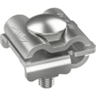 DEHN - Falzklemme mit Klemmbock und Doppel-überleger NIRO f. RD 6-10mm FL 0.7-4mm