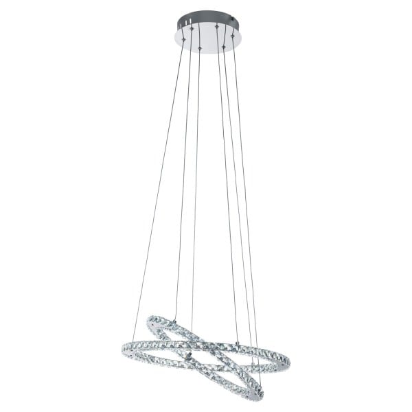 EGLO - LED-HL 2 RINGE, CHROM/KRISTALL 'VARRAZO'