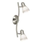 EGLO - WELLE/2 E14 NICKEL-MATT/WEISS 'DAKAR 1'