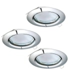 EGLO - SET 3XEINBAUSPOT CHROM STARR 'PENETO'