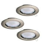 EGLO - SET 3XEINBAUSPOT NICKEL-M.STARR 'PENETO'