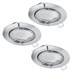 EGLO - SET 3XEINBAUSPOT CHROM SCHWENKB.'PENETO'