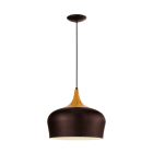EGLO - HL/1 E27 BRAUN/CREME/EICHEF. 'OBREGON'