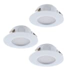 EGLO - SET 3XLED-EINBAUSPOT Ø78 WEISS STARR