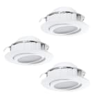 EGLO - SET 3XLED-EINBAUSPOT Ø84 WEISS 'PINEDA'