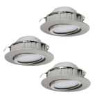 EGLO - SET 3XLED-EINBAUSPOT Ø84 NICKEL-M'PINEDA