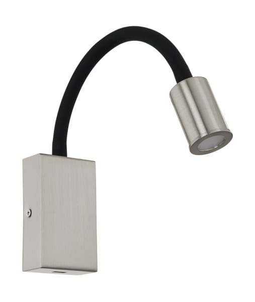 EGLO - LED-WL/1 NICKEL-M/SCHWARZ M.USB 'TAZZOLI