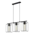 EGLO - HL/3 SCHWARZ/SW-TRANSPARENT 'LONCINO'