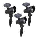 EGLO - 3ER-SET LED-SOLAR-LEUCHTE SCHWARZ