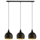 EGLO - HL/3 E14 SCHWARZ/GOLD 'ROCCAFORTE'
