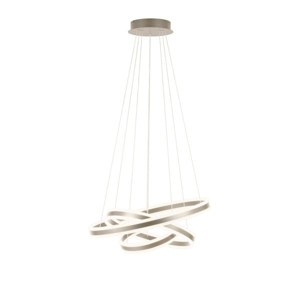 EGLO - LED-HL 3XRING CHAMPAGNER/SAT.'TONARELLA'