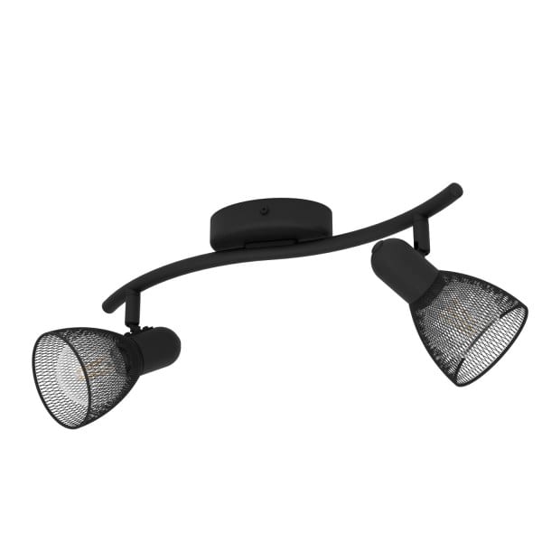 EGLO - WELLE/2 E14 SCHWARZ/GITTER 'CAROVIGNO'