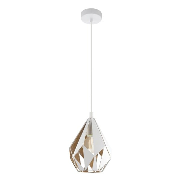 EGLO - HL/1 E27 WEISS/GOLD 'CARLTON 1'