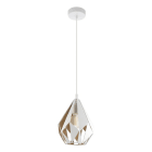 EGLO - HL/1 E27 WEISS/GOLD 'CARLTON 1'