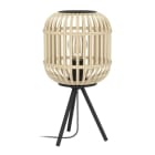 EGLO - TL/1 E27 SCHWARZ/HOLZ 'BORDESLEY'