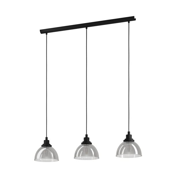 EGLO - HL/3 E27 SCHWARZ/SW-TRANSP.'BELESER'