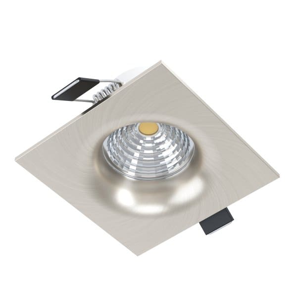 EGLO - LED EINBAULEUCHTE 1 FLAMMIG 7W/400LM ALU NICKEL MATT KLAR 88X88 DIMMBAR 4000K