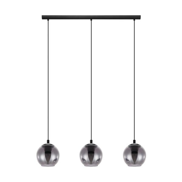EGLO - HL/3 E27 60W SCHWARZ/SW-TRANSP.'ARISCANI'