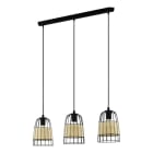 EGLO - HL/3 E27 SCHWARZ/RATTAN 'ANWICK'