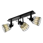 EGLO - BALKEN/3 E27 SCHWARZ/RATTAN 'ANWICK 1'