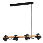 EGLO - HL/4 E27 SCHWARZ-CREME/HOLZ 'HORNWOOD'