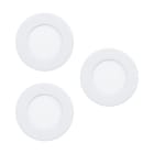 EGLO - SET 3XEINBAUSPOT Ø85 WS 3000K 'FUEVA 5
