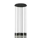 EGLO - HL/10 GU10 Ø580 SCHWARZ/KLAR 'BERNABETA'