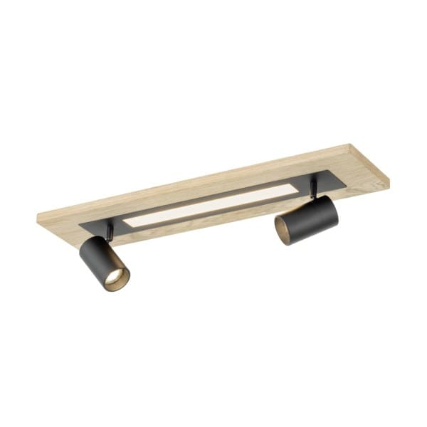 EGLO - LED-DL M.2XGU10 SW/HOLZ/WS 'TORRESTRALLE