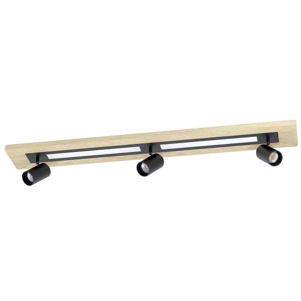 EGLO - LED-DL M.3XGU10 SW/HOLZ/WS 'TORRESTRALLE