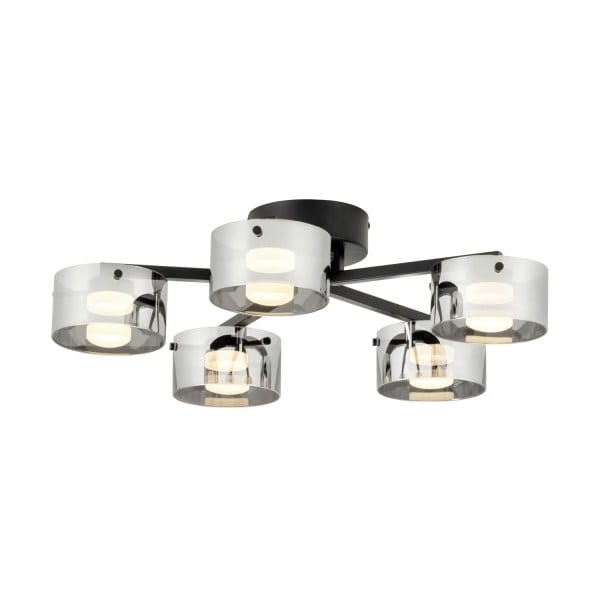 EGLO - LED-DL/5 SCHWARZ/SW-TRANSP.'COPILLOS'