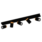 EGLO - BALKEN/5 GU10 SCHWARZ/HOLZ  CARTAGENA