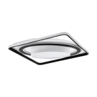 EGLO - LED-CCT-DL 460X460 WS/SCHWARZ BENALAURIA