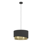 EGLO - HL/1 E27 Ø450 SCHWARZ/MS  MANDERLINE