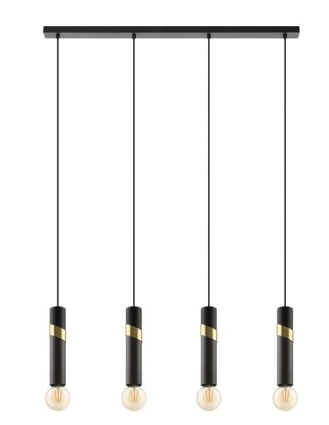 EGLO - HL/3 E27 SCHWARZ/MS/GRAU  CEDRAL