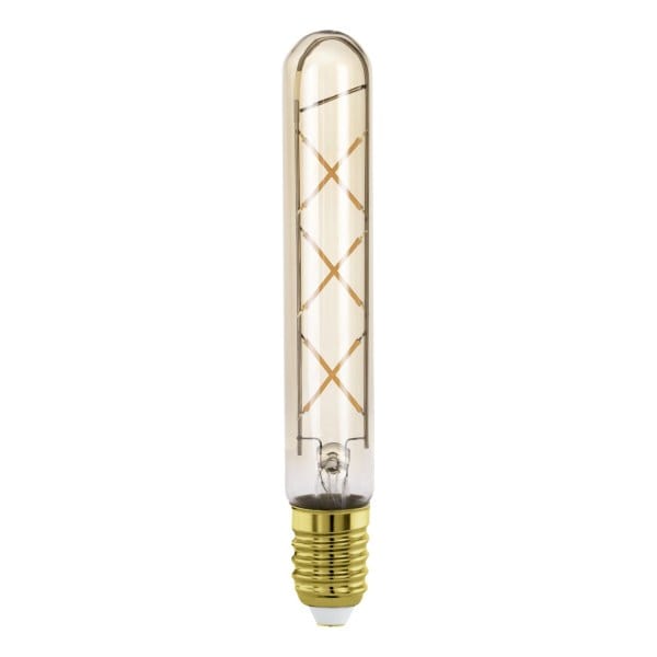 EGLO - LM-E27-LED-T30 FILAMENT X ZIGZAG GLAS AMBER 4W/350lm 2200K